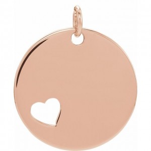 Pieced Heart Engravable Necklace